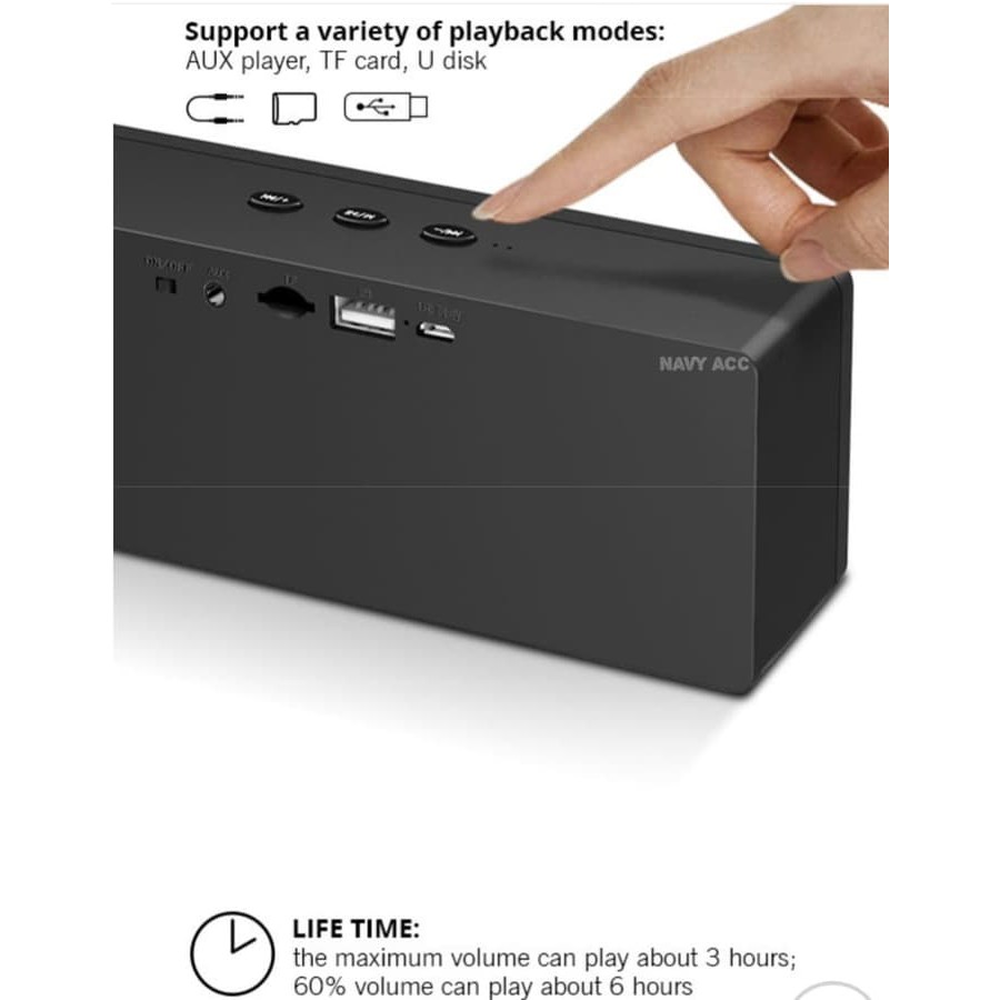 Speaker Bluetooth Robot RB430 - Speaker Portable Robot Mini Hifi