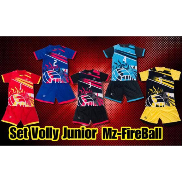 Kaos Setelan voli mizuno Anak