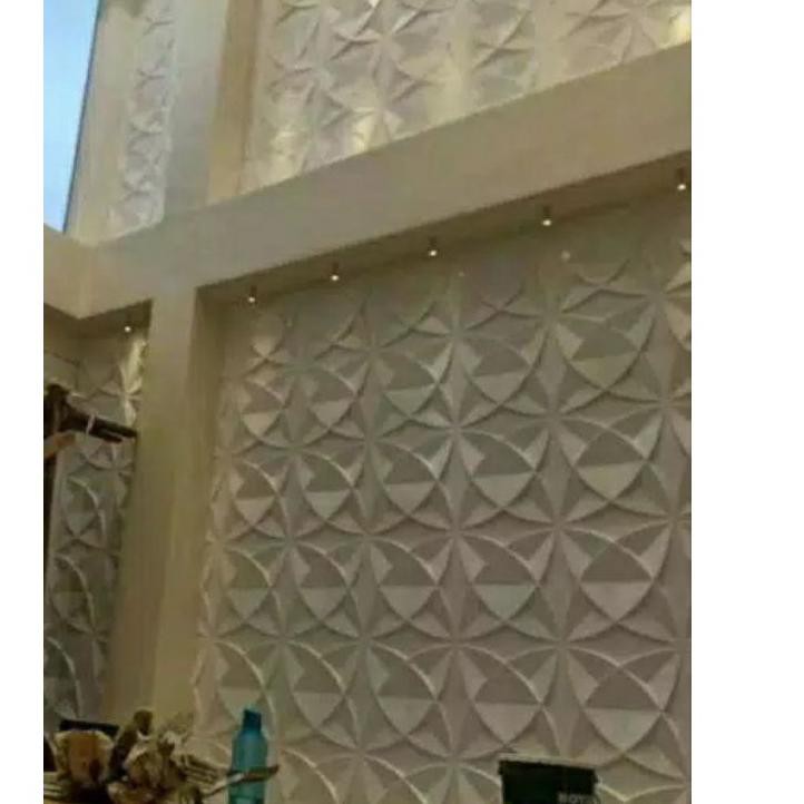 Bestseller DLW Cetakan / Molding Wallpanel/Panel dinding 3d 50x50cm 7P Terupdate'