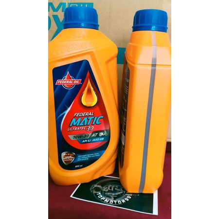 Jual Oli Federal Matic Ultratec Botol Orange 10W-30 API SJ Motor Matic ...