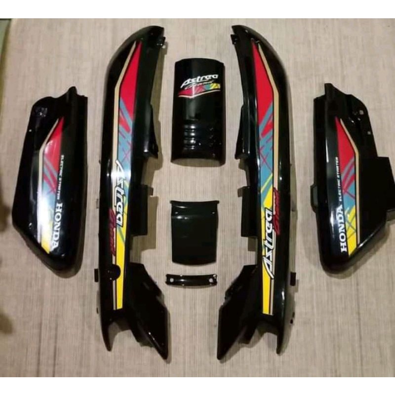 Cover Body honda astrea grand impresa sabit full set striping stiker body honda astrea grand sabit
