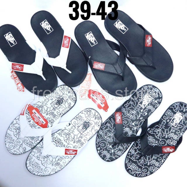 TERLARIS sandal jepit tali kulit urban premium vans vens sport kasual grade original sandals dewasa