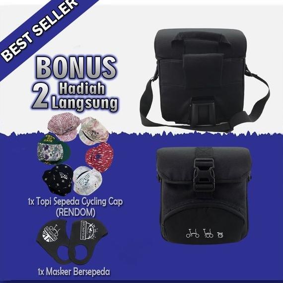 TAS FRONT BLOCK BAG BROMPTON SEPEDA LIPAT TAS DEPAN SEPEDA SDFG6546E
