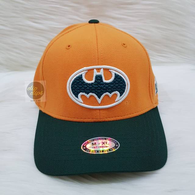 Topi/Cap Batman Orange Green DC By Ace H&C Korea