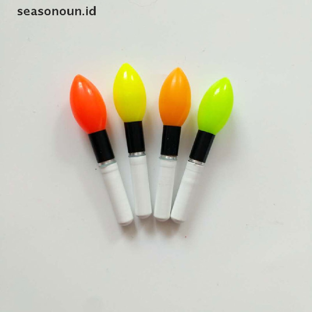 (seasonoun) 2pcs Stik Lampu LED Apung Luminous Untuk Memancing Malam Hari