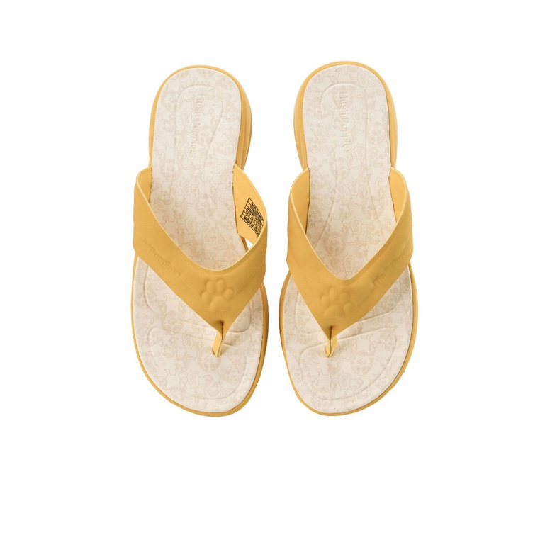 SANDAL JEPIT HUSH PUPPIES WANITA ORIGINAL CASUAL TERBARU KUNING HW04