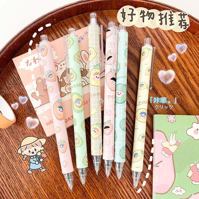 [THE UNIVERSE] Pulpen Gel Mekanik 0.5mm CUTE CARTOON Pena Mekanik Stationery BUJO Aesthetic - ST002