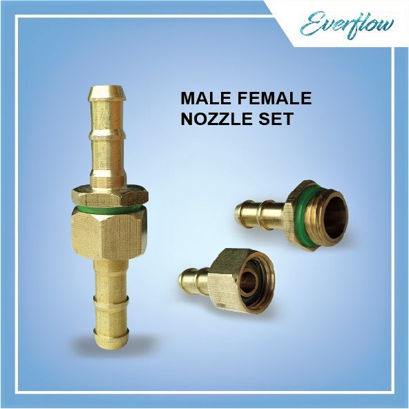 Nozzle Male Female Set - Sambungan Selang Kompresor