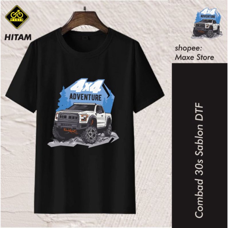 Kaos Offroad_biru/ Kaos Offroad/ Kaos Mobil Offroad/ Maxe Store/ Kaos Maxe Store/ t-shirt offroad/ t