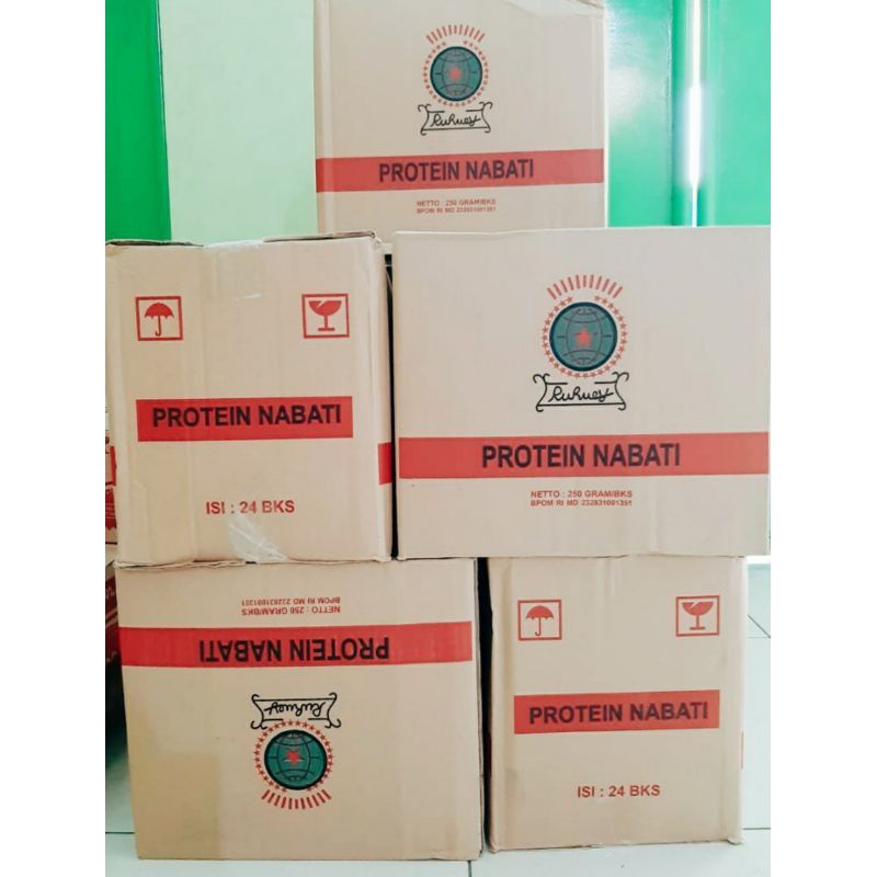 

Ruhuey/Protein Nabati/daging nabati/daging vegetarian Dus Isi 24 Pcs