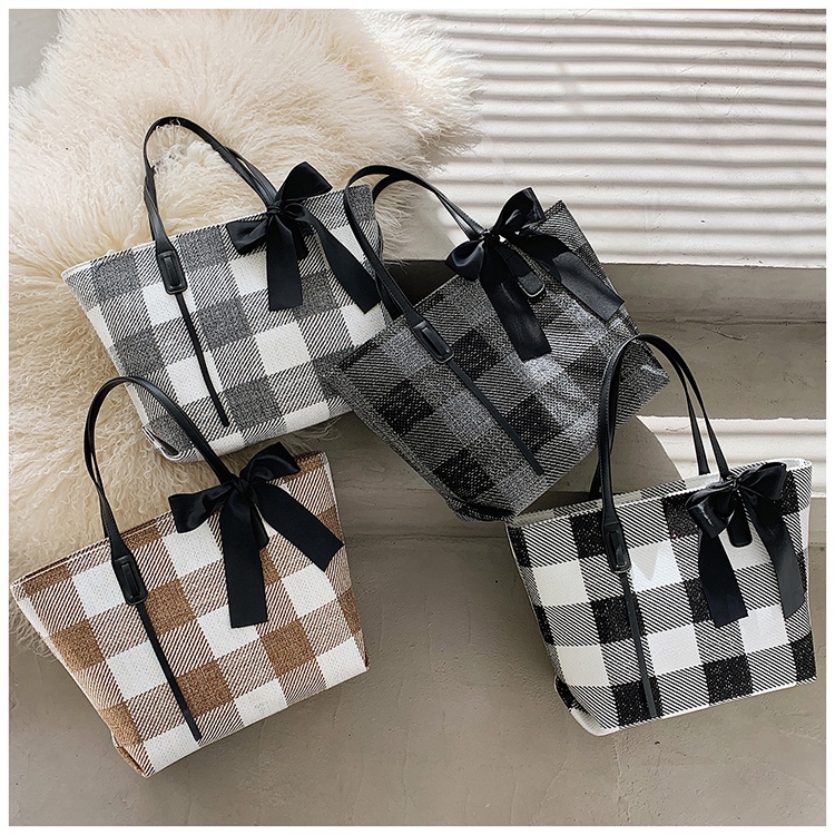 TASHAPPY CR7704 tas TOTE BAG Tartan Remaja Kekinian wanita import model korea supplier tas import JT8735 LT2078 BQ3415 BQ3415