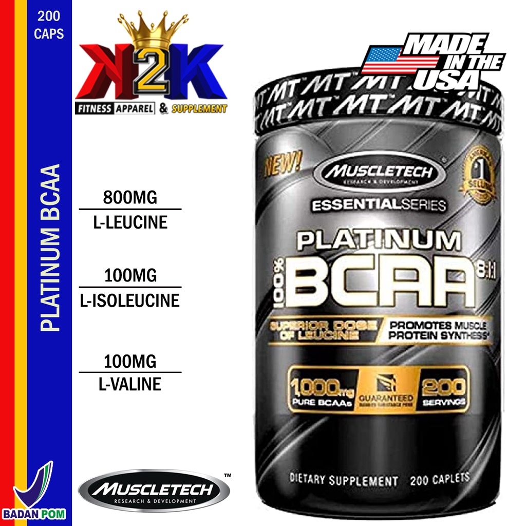 Muscletech Platinum Bcaa 200 Tabs
