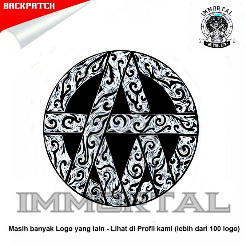 Backpatch emblem jumbo punggung marjinal sejajar