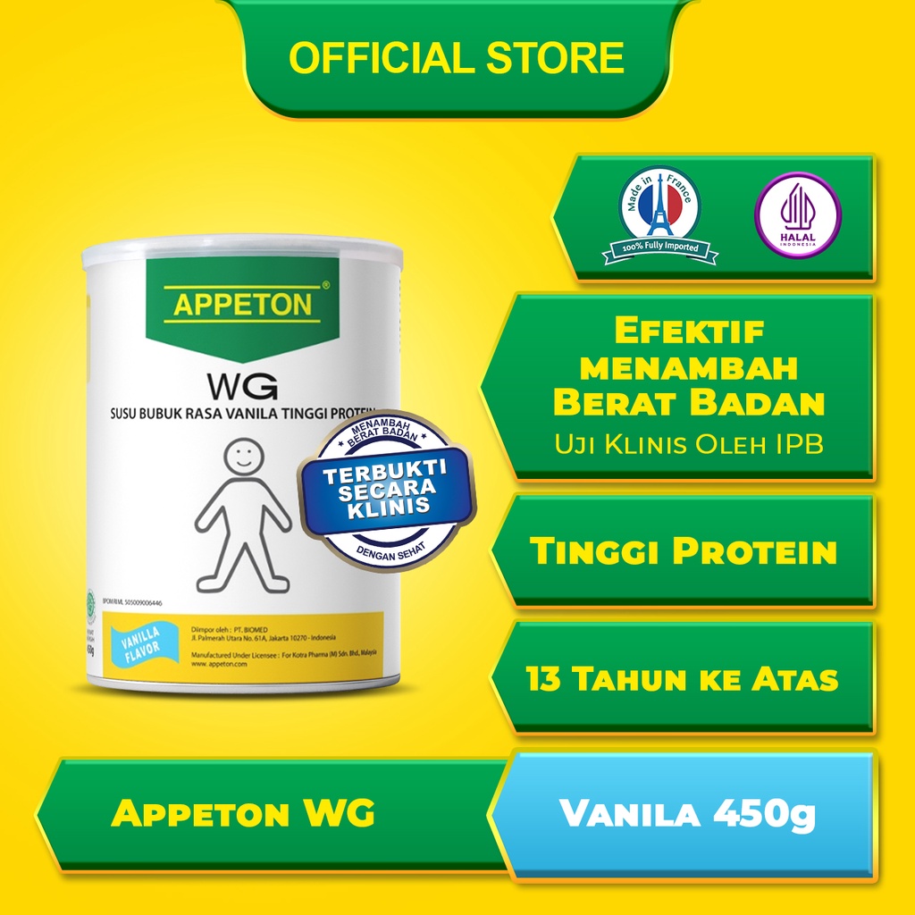 Appeton Weight Gain Dewasa 450gr Vanilla
