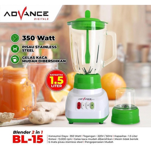 Blender Advance BL-15 2 in 1 - Kapasitas 1.5 Liter - Original TERBARU