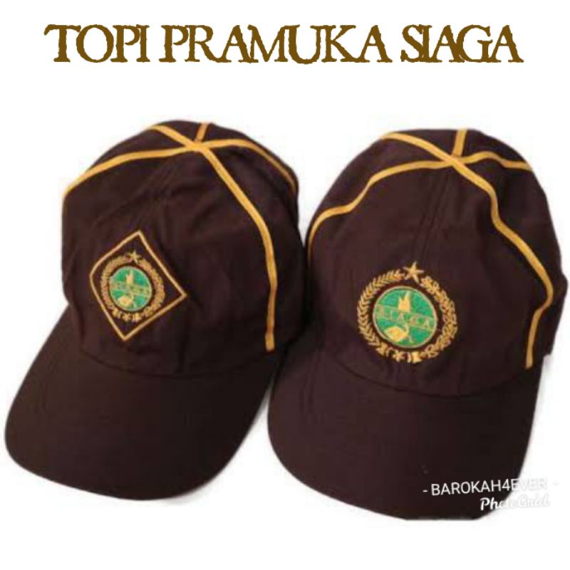 Topi Siaga Topi Pramuka Bordir Cowok Cewek