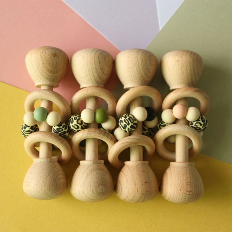 Mary 3pcs / Set Klip Rantai Holder Dot Empeng / Teether Bayi Bahan Kayu