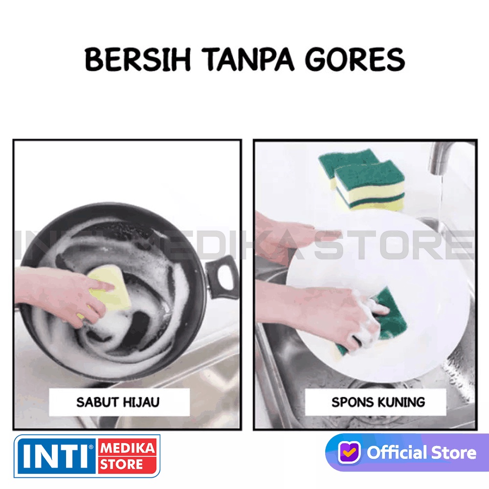 SCOTCH BRITE - Spons Cuci Piring | Sabut Spons Alat Masak