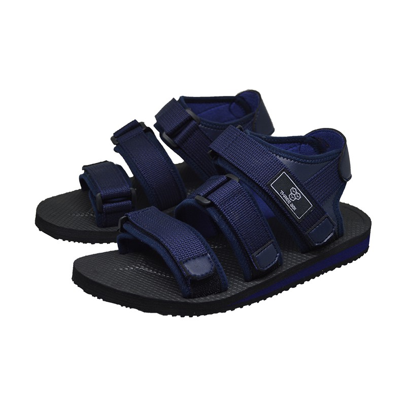 THREE BOX - Sandal Gunung Rainier Pria Wanita BlackNavy Outdoor Traveling Hiking ORIGINAL