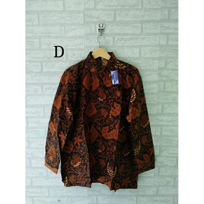 Seragam batik kemeja/ hem pria lengan panjang jumbo size M L Xl Xxl XXXL XXXXL