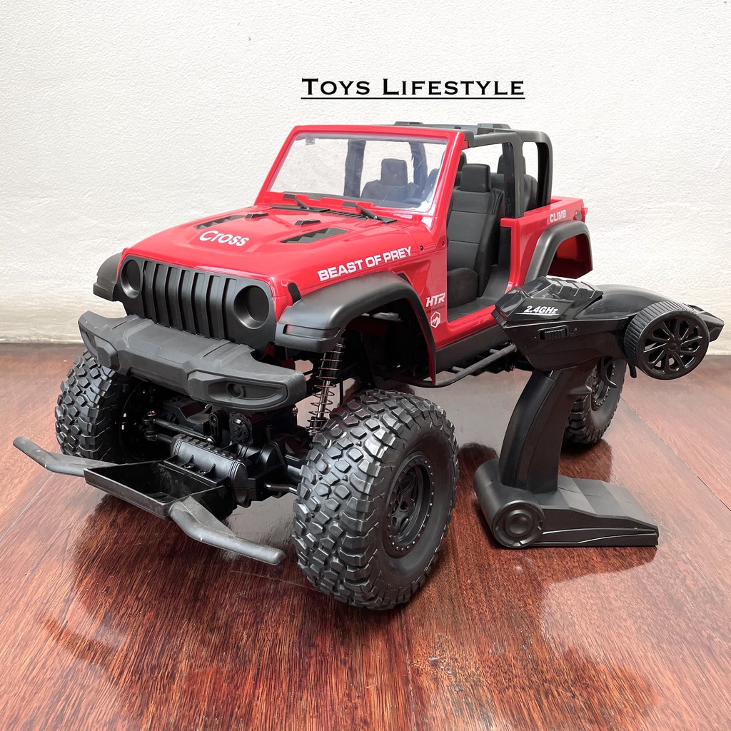 Mobil Remote Control Rock Crawler Off Road Jeep Wrangler Rubicon 1:8