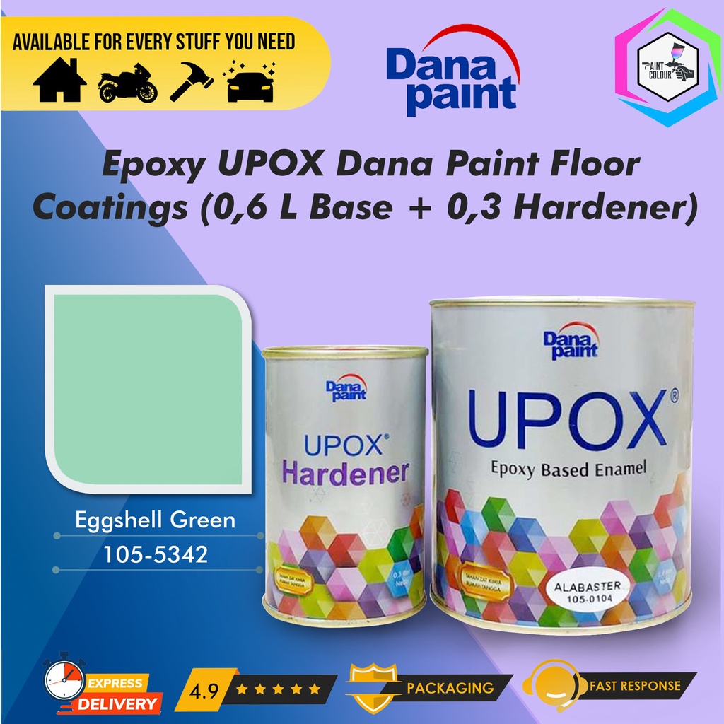 Cat Lantai Epoxy UPOX Dana Paint Floor Coatings - 5342 Eggshell Green
