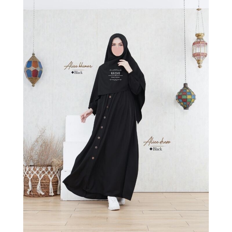 KHIMAR ALICE BLACK KAISYA HOUSE OF KAISYA