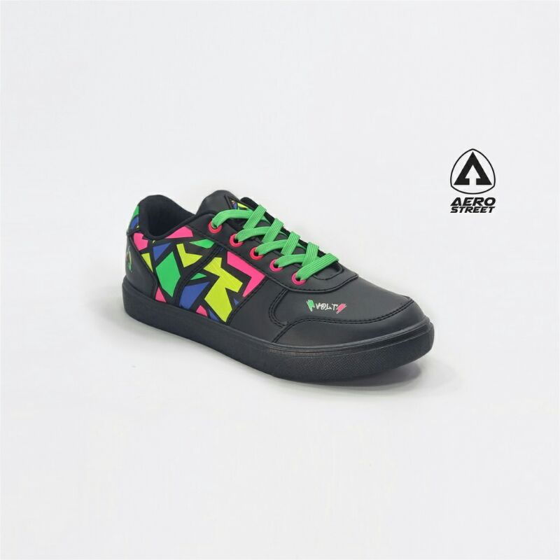 Aerostreet VOLT Edition Hitam Neon size 42 SECOND Rasa BNIB Sepatu Sneaker Casual Pria Wanita