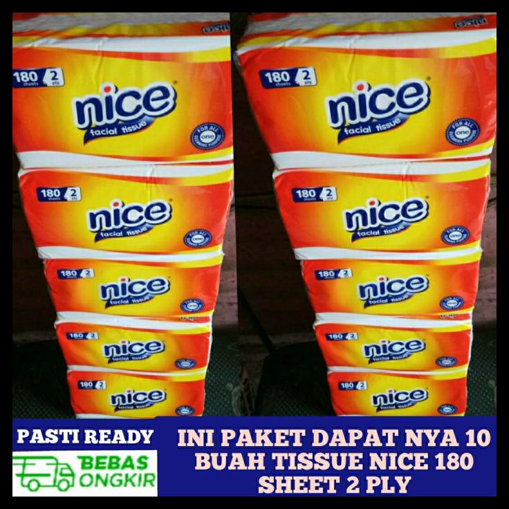 Tissue NICE Facial 180s (ISI 10 PACK)-1