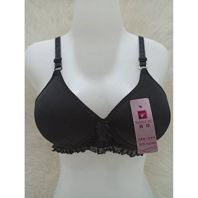 BH XIANG CAO 2 BH BUSA TANPA KAWAT KANCING BELAKANG / BRA WANITA LING CAO CUP TANPA KAWAT HALUS