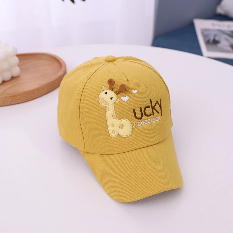 Topi Baseball Anak Laki Laki / Perempuan Model Giraffe Lucky Impor Import