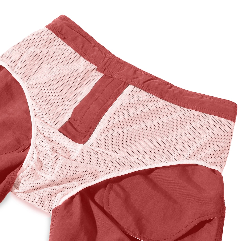 UNQ Swim Active Shorts Coral Red