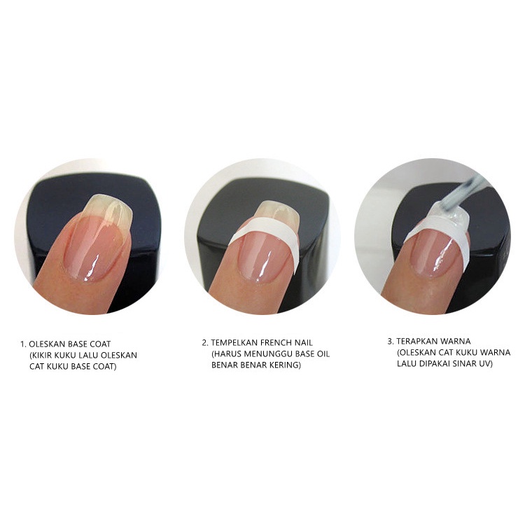 MSY NAIL TIP GUIDE / FRENCH NAIL / NAIL STICKER / NAIL ART / MANICURE PEDICURE / KUTEKS