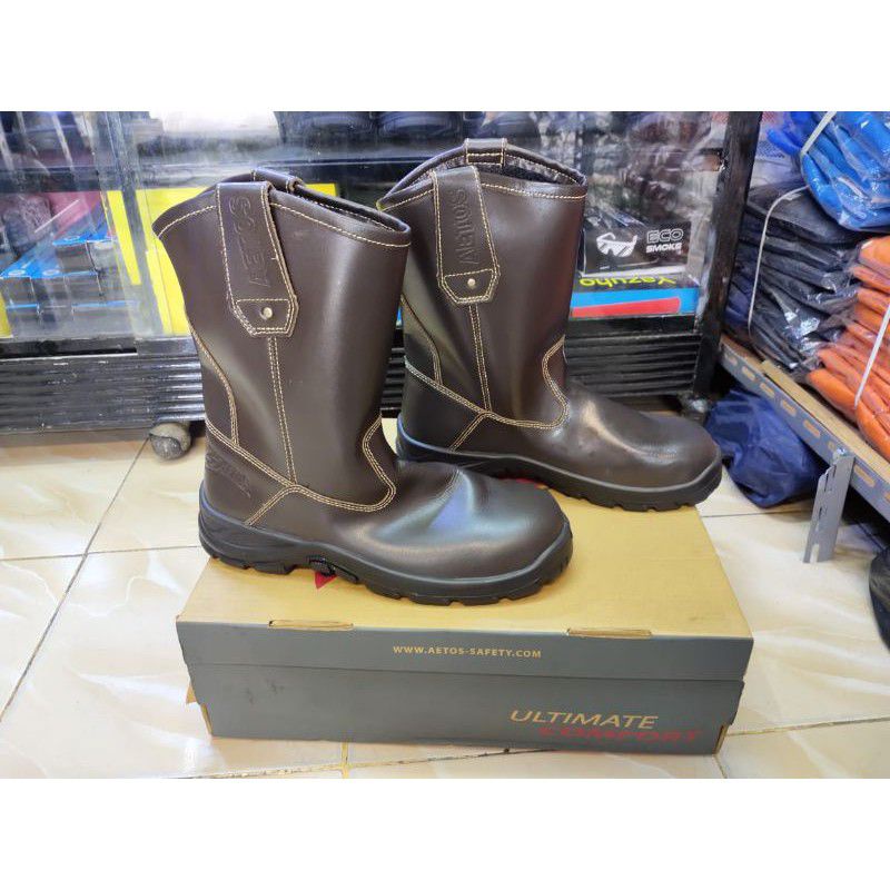 Sepatu Safety Aetos Lithium Brown