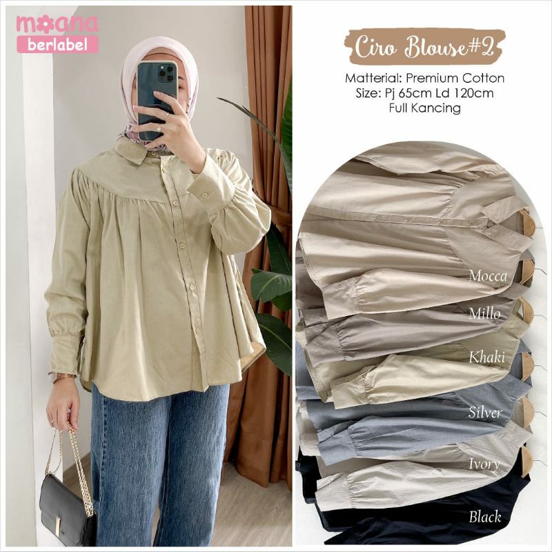 CIRO BLOUSE BY MOANA#2/BLOUSE WANITA IMPORT