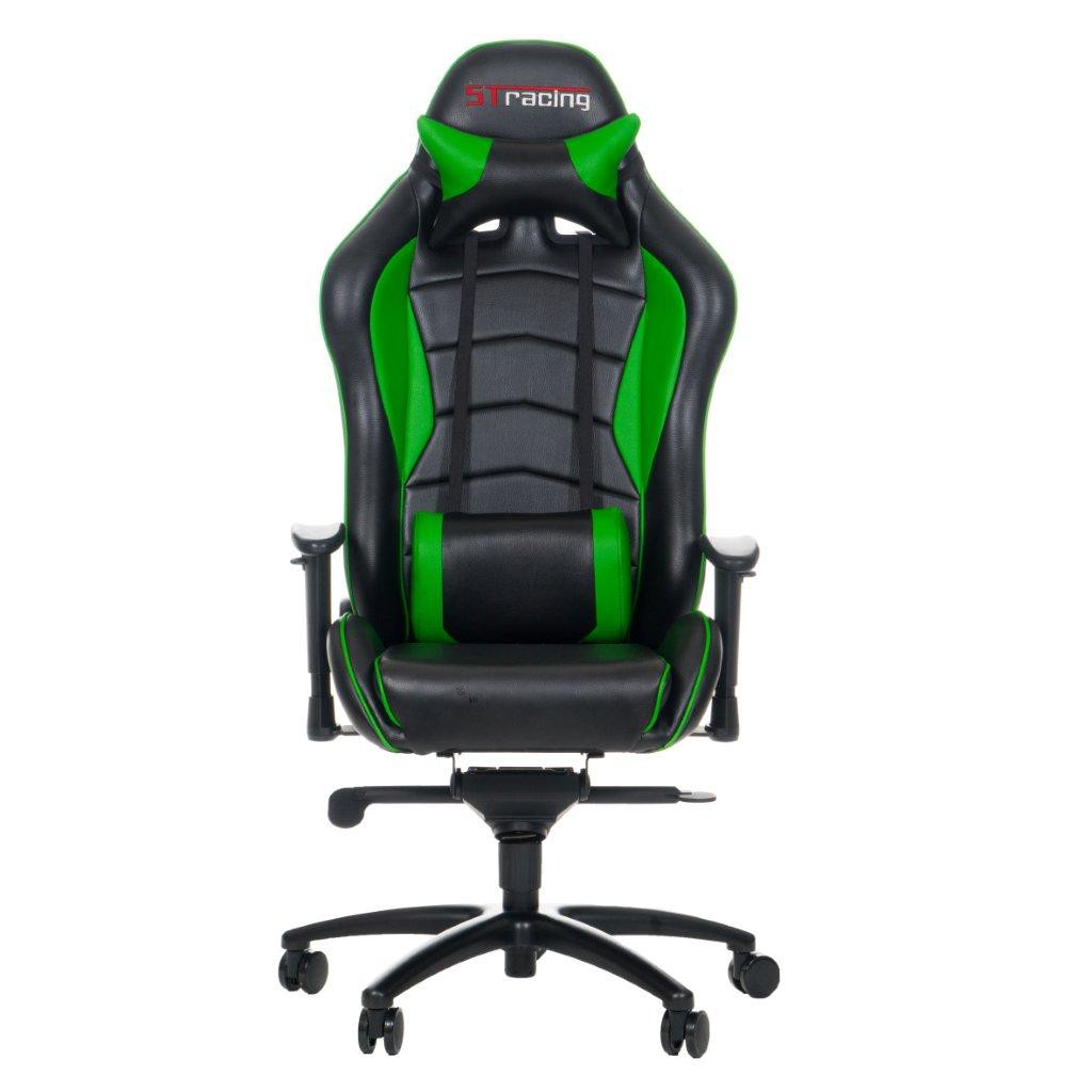 Gaming Chair STracing Classic Full Black List Green