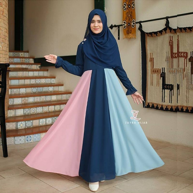 Cahaya Set Khimar Dress Gamis Model Terbaru DIJAMIN BAGUS BANGET
