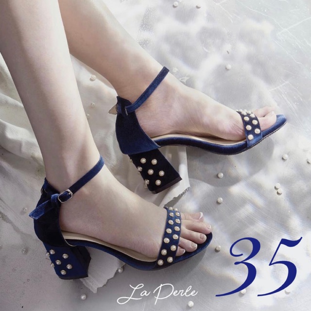 Marine Heels - Valencia by Enrica x Cynthia Tan (Size 35)