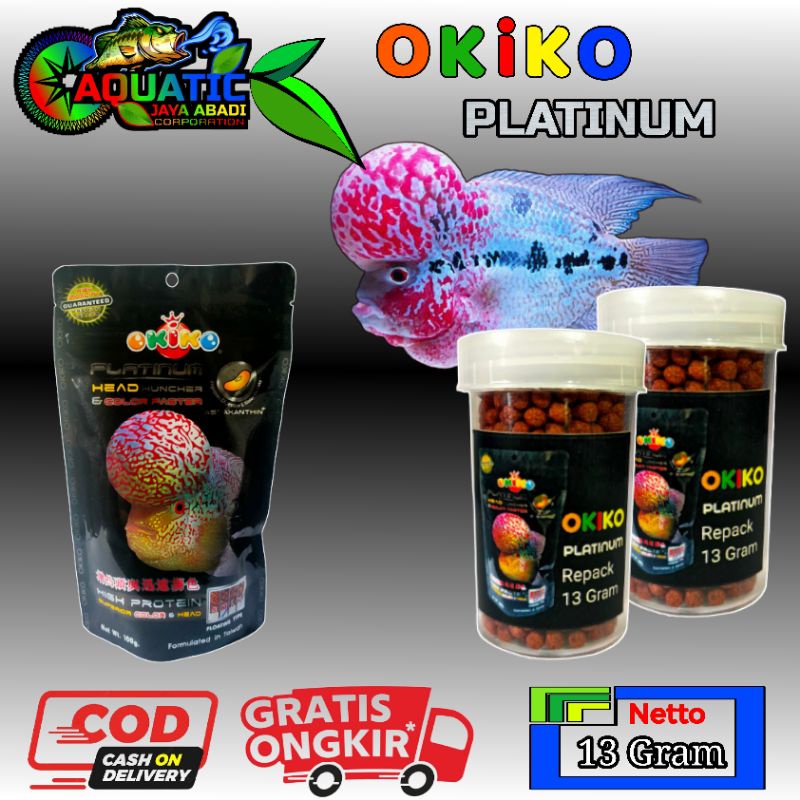 Pelet Okiko hitam Platinum 13 Gram Pelet Louhan Okiko