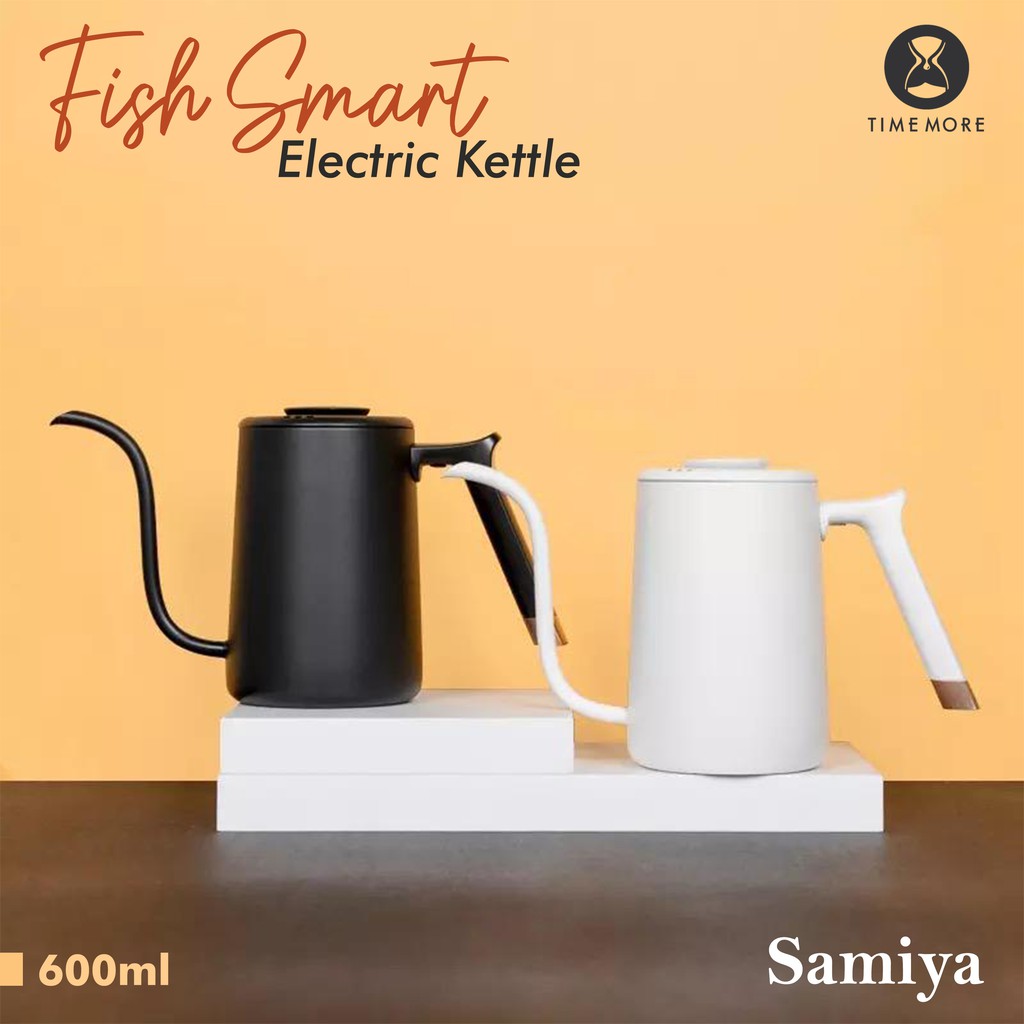 timemore fish smart kettle electric 600ml / gooseneck teko kopi elektrik pour over