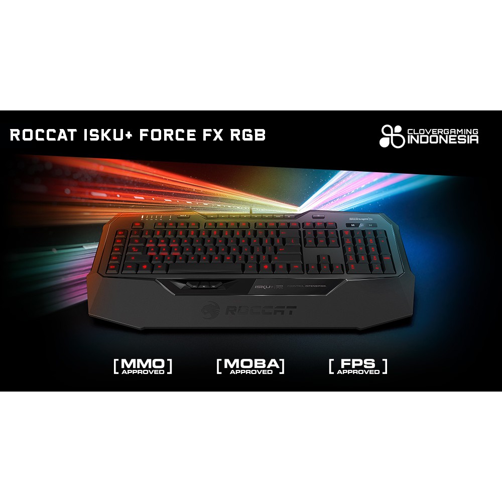 Roccat Isku+ Force FX RGB - Original Garansi Resmi - Keyboard Gaming