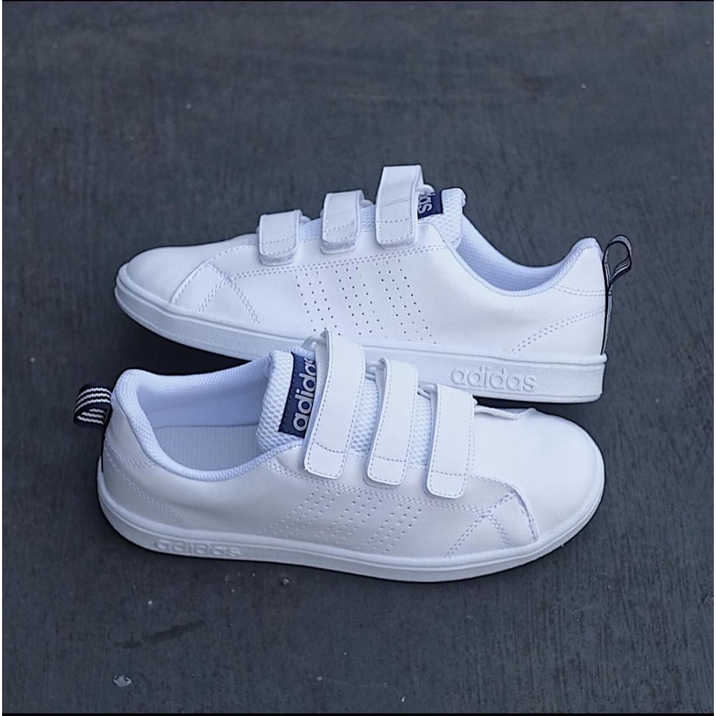 ADIDAS NEO ADVANTAGE VELCRO WHITE NAVY