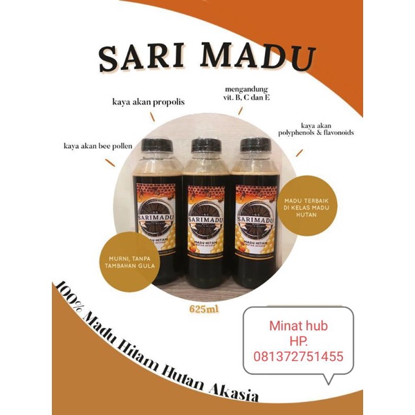 

Asli Madu Hitam Hutan Akasia , Sari Madu Asli