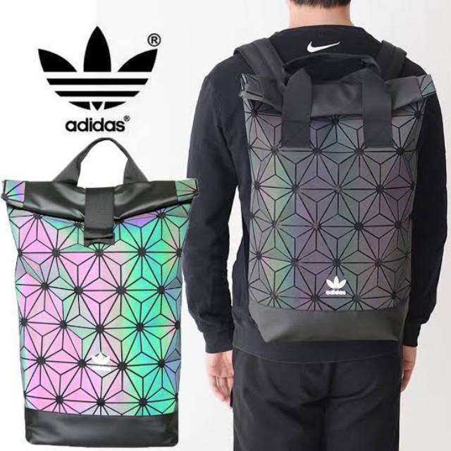 TAS RANSEL ADIDAS X ISSEY MIYAKE ROLLBACK REFLECTIVE HOLOGRAM 3D