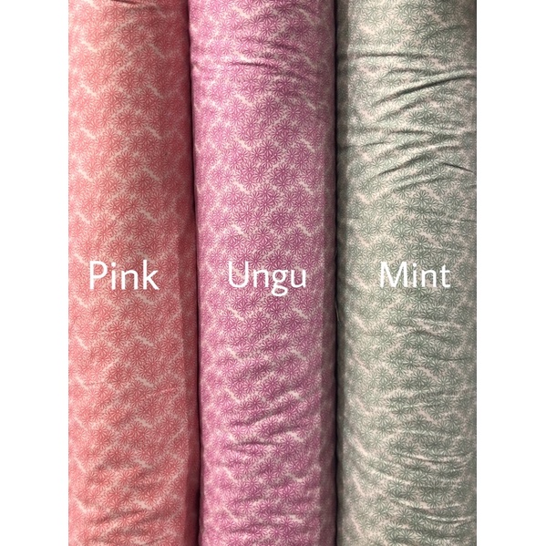 kain katun jepang original tokai senko motif bunga kecil [HARGA PER 0,5 METER]