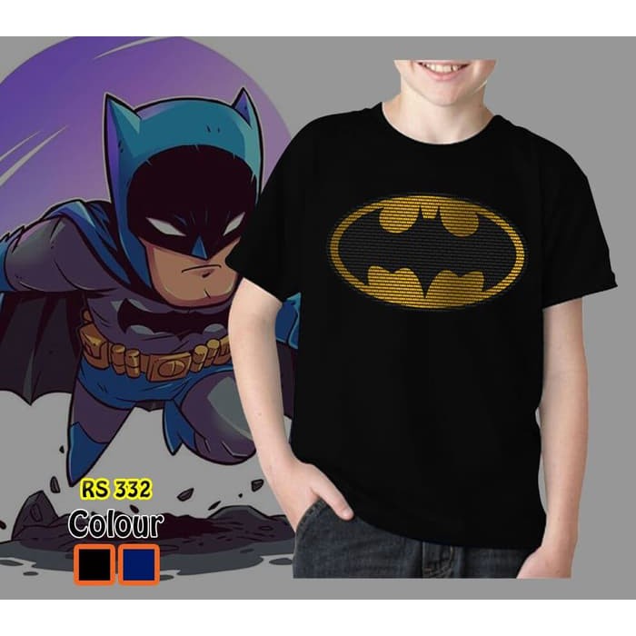 Kaos Batman Anak Rhymes Baju Karakter Tanggung Distro Kekinian Lakilaki Cowok