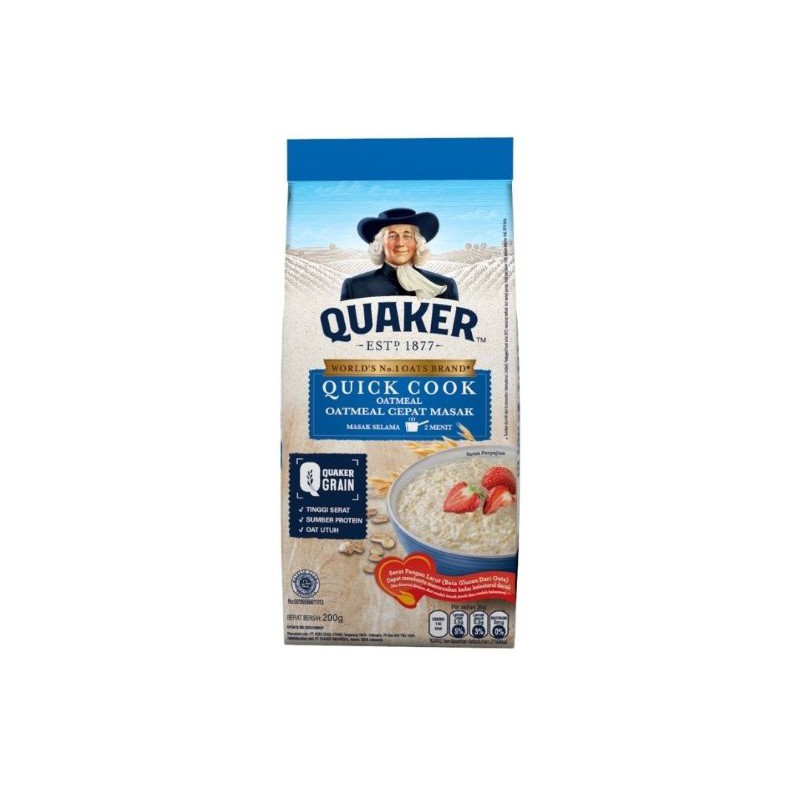 

Quaker Oatcooking Oatmeal (Reff) Biru 200gr