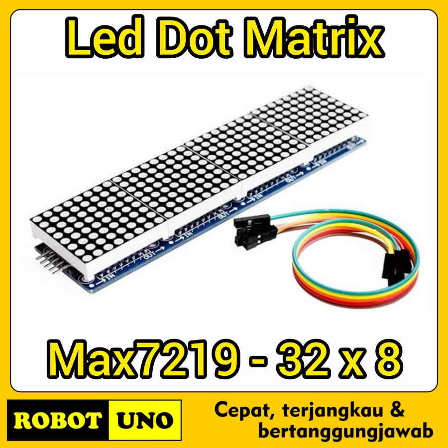 Jual Module Led Dot Matrix 32x8 Display With Max 7219 For Arduino Running Text 4in1 32x8 Max7219 5685