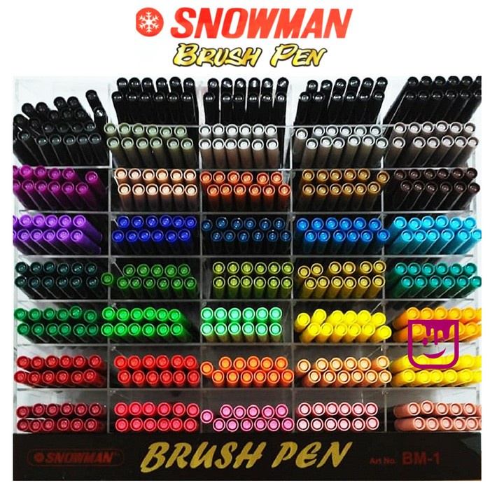 

kaligrafi-perlengkapan- snowman brush pen / brush pen snowman - satuan - 123 ochre -perlengkapan-