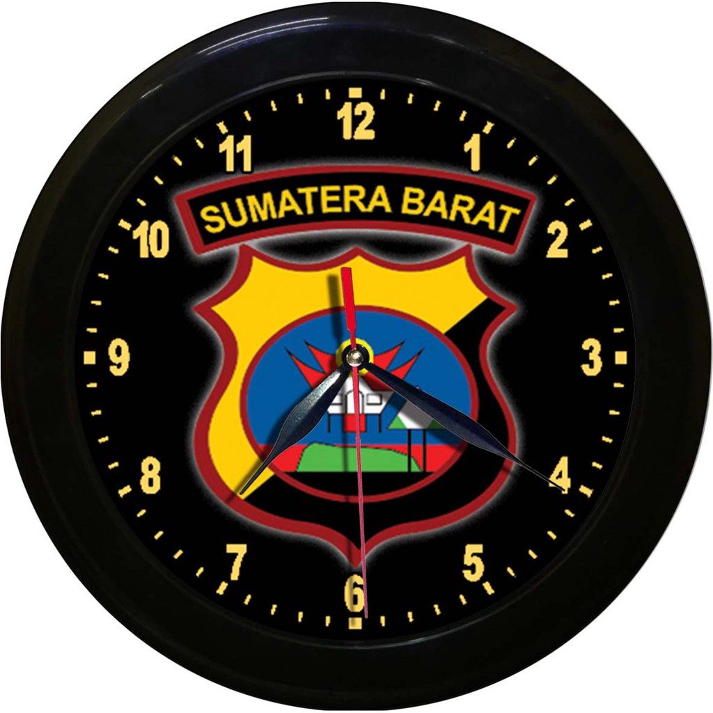 JAM DINDING POLDA SUMATRA BARAT   (DIAMETER 30CM)